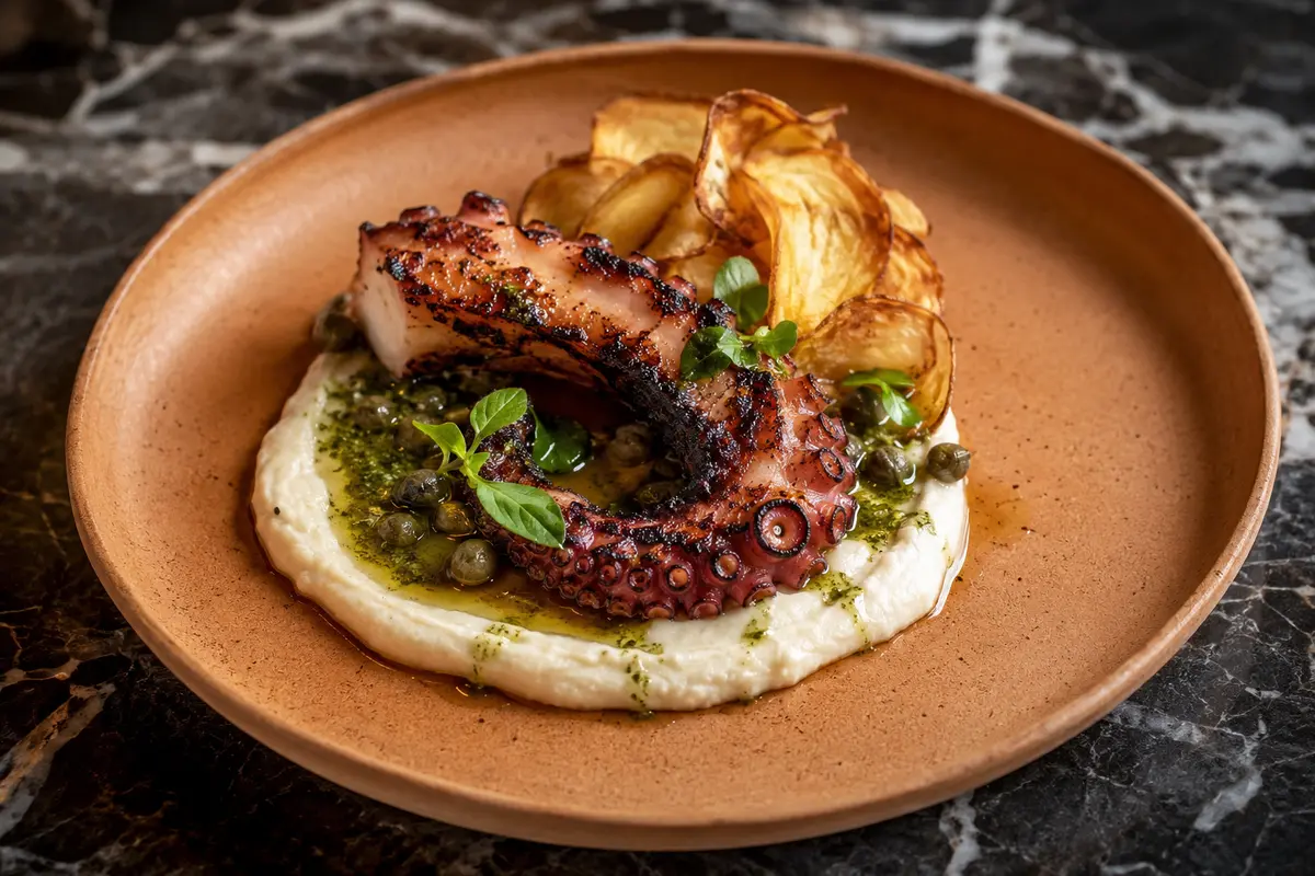 Charcoal-Grilled Octopus