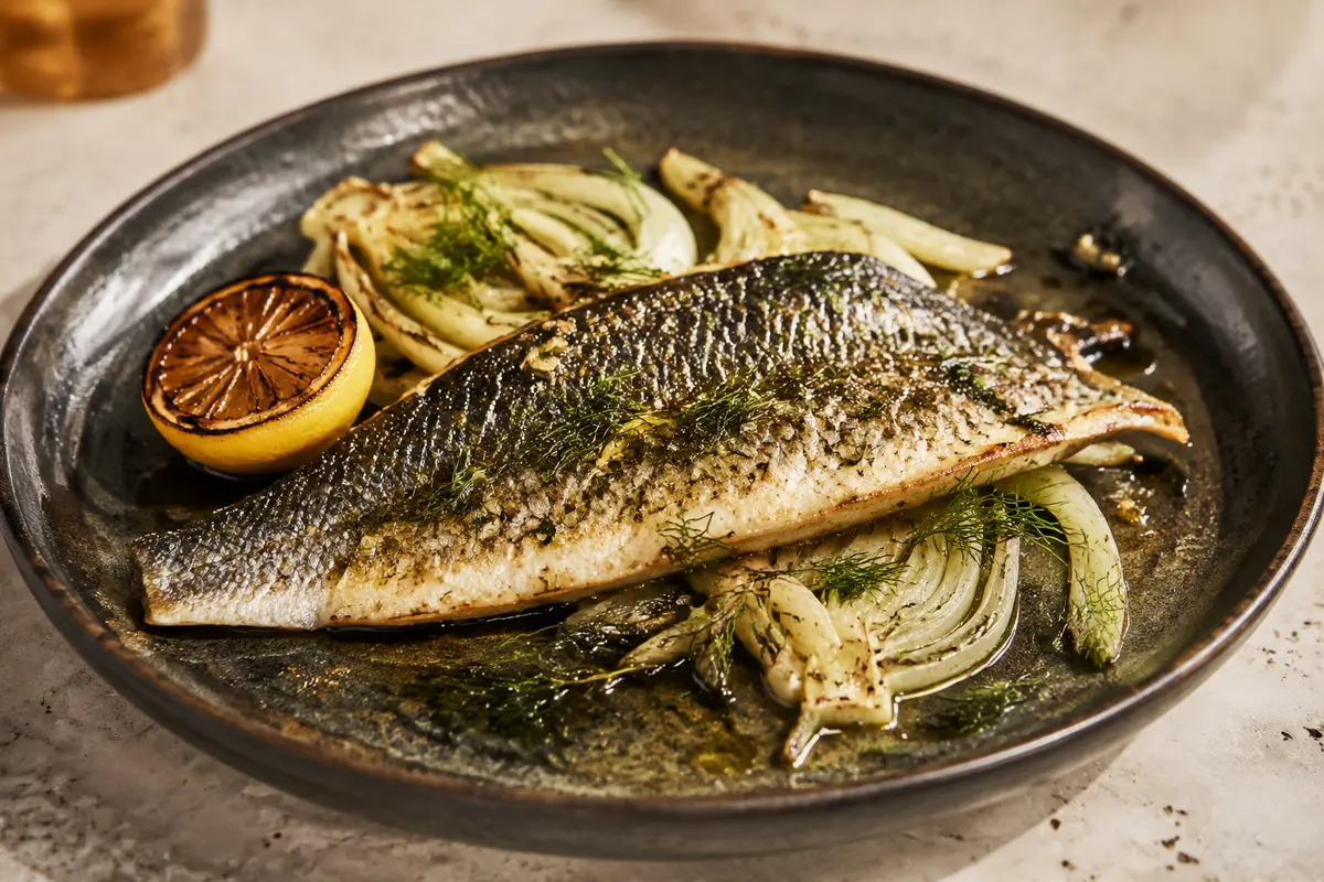 Roasted Sea Bass